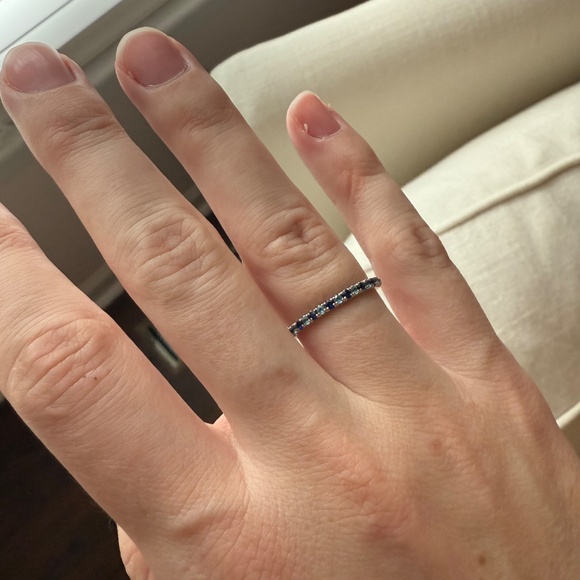 Sapphire and topaz ring - Picture 3 of 6